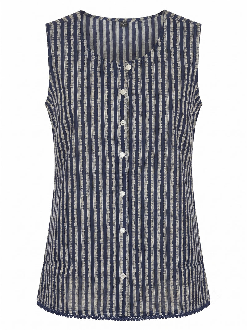 Printed Short Top In Cotton Fabric ST008