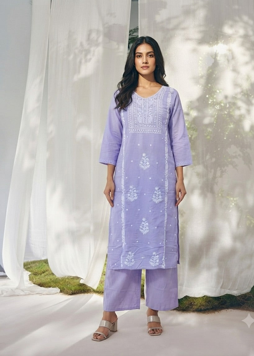Pure Cotton Three Piece Dupatta Set