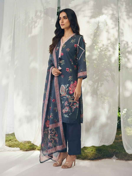Premium Lilan Dupatta Set