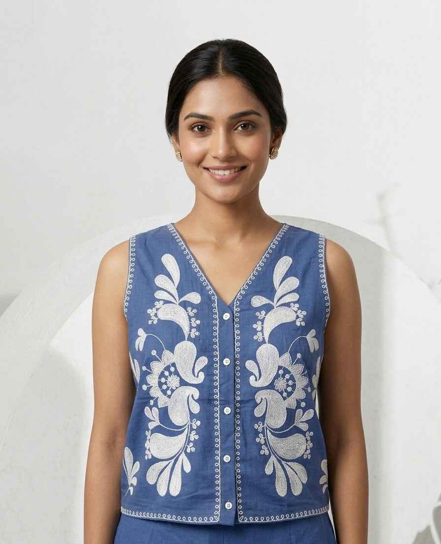 Co-Ord Set with Embroidery COS140