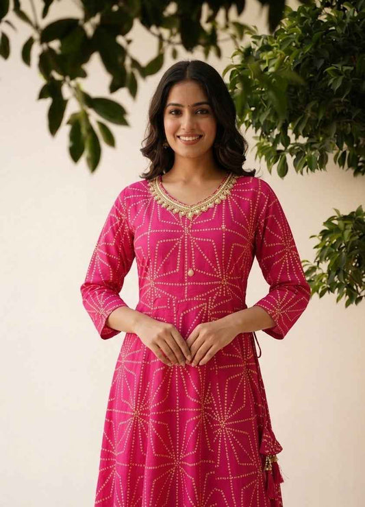 Premium Cotton A Line Anarkali Suits AKS033