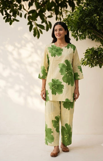 Big Size Cop-Ord  Set In Cotton Fabric