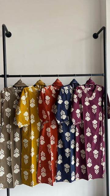 Pure cotton floral print Dupatta set CS0110
