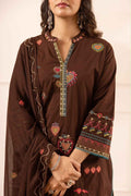 Premium Cotton Short Length Dupatta Set With Embroidery With Plazoo CS0256