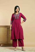Premium cotton solid kurta with printed Dupatta set  CS0235