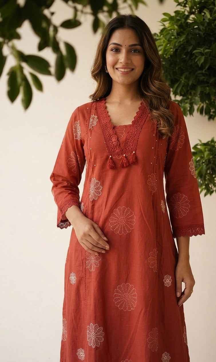 Pure Cotton Dupatta Set CS0237