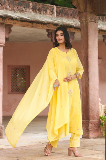 A Line Pure Mul Cotton Dupatta Set With Inner