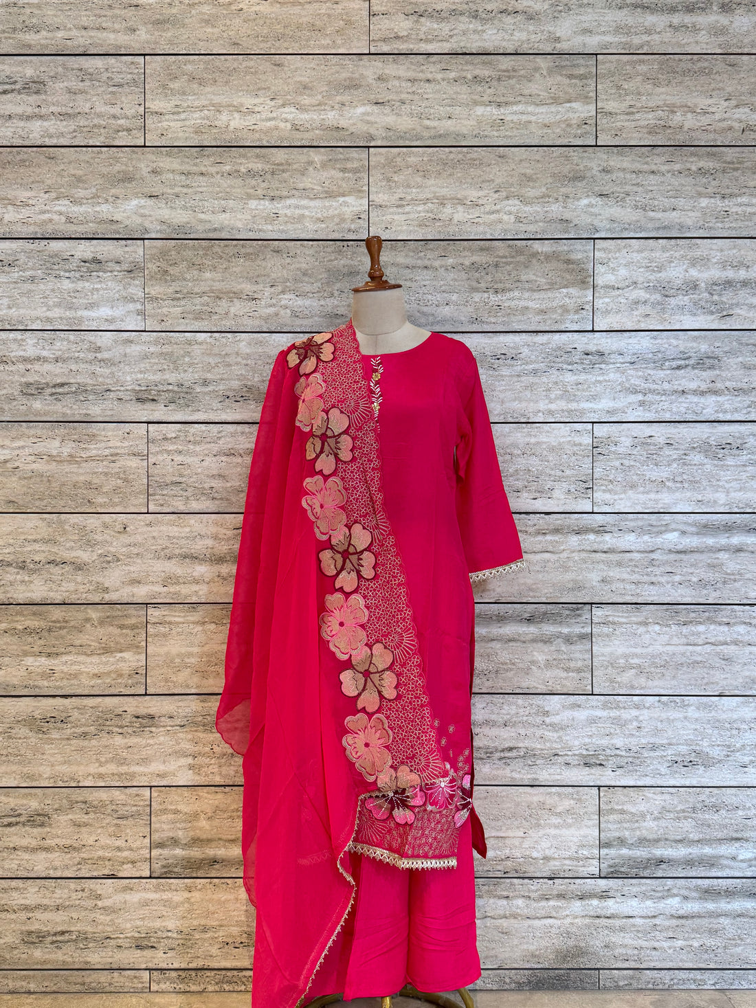 Premium Chanderi Silk Dupatta Set CHS001