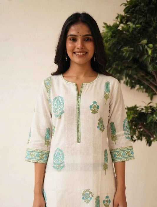 Pure Cotton Dupatta Set