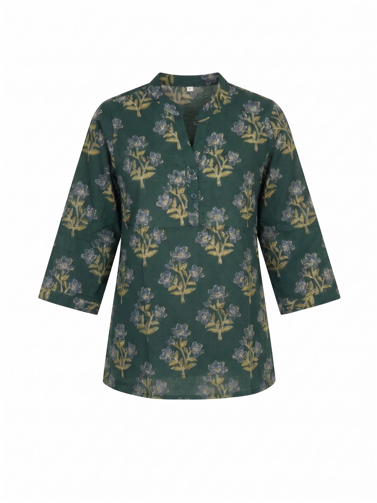 Printed Short Top In Cotton Fabric ST001