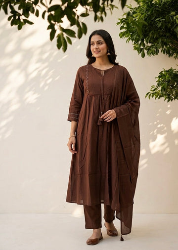 Pure Cotton Dupatta Set