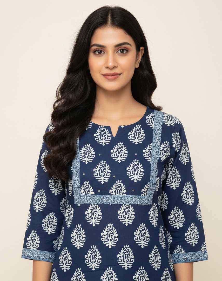 Pure Cotton Three Piece Dupatta Set