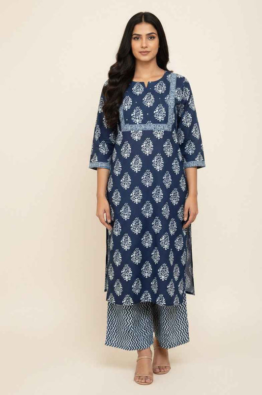 Pure Cotton Three Piece Dupatta Set