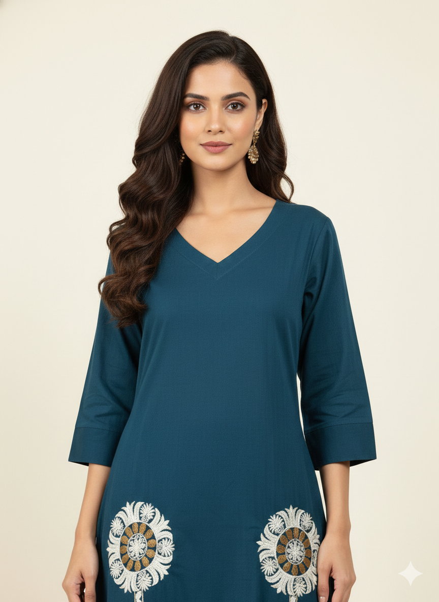 Pure Cotton Flex Two Piece Pant Set  PS0156