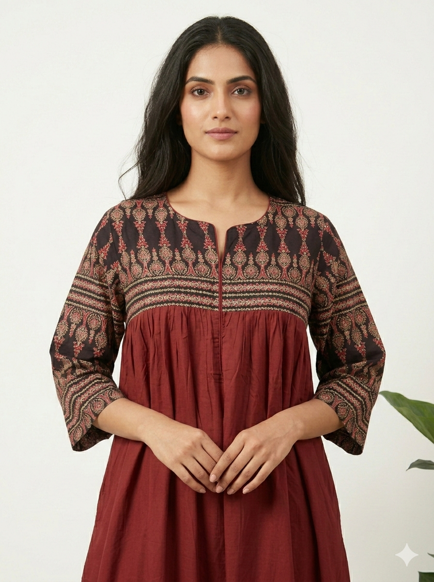 Pure Cotton One Piece Maxi Gown