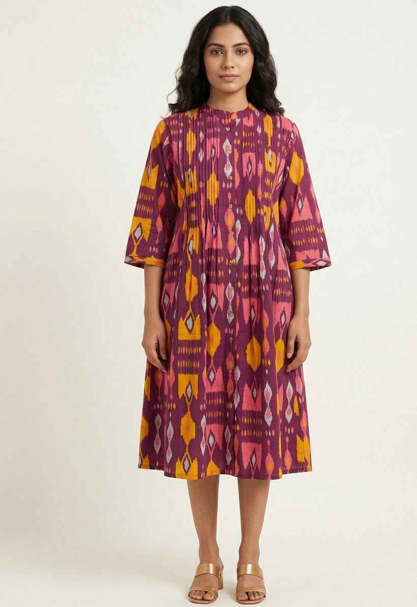 Pure Cotton One Piece Summer Dress SD044