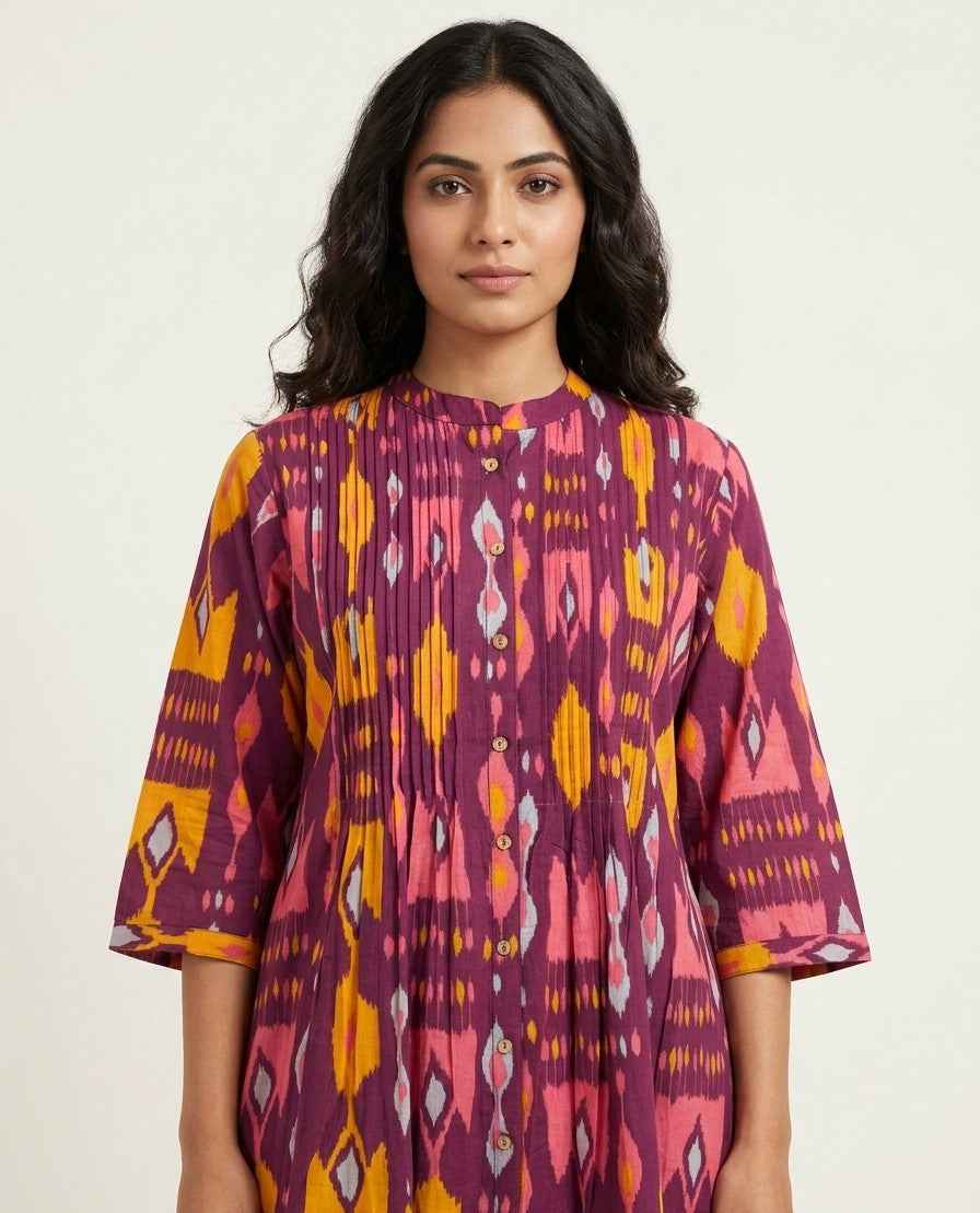 Pure Cotton One Piece Summer Dress SD044