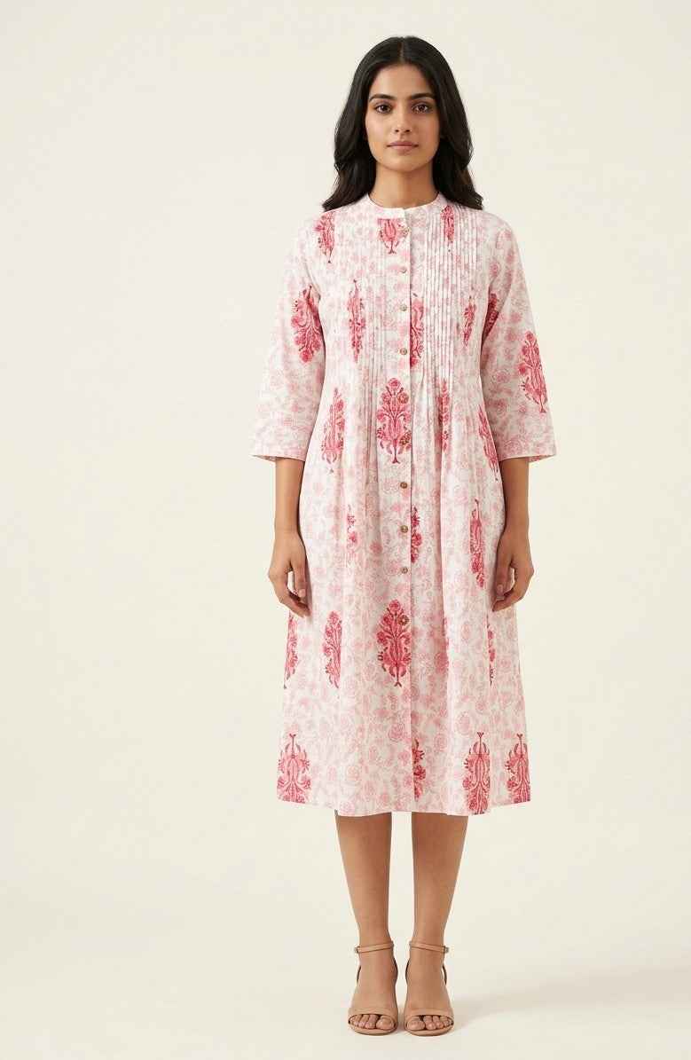 Pure Cotton One Piece Summer Dress SD043