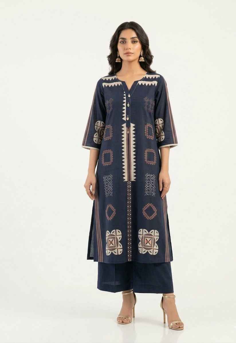 Pure Cotton A Line Three Piece Dupatta Set CS0252