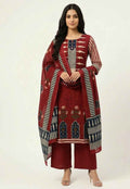 Pure Cotton Three Piece Dupatta Set CS0253