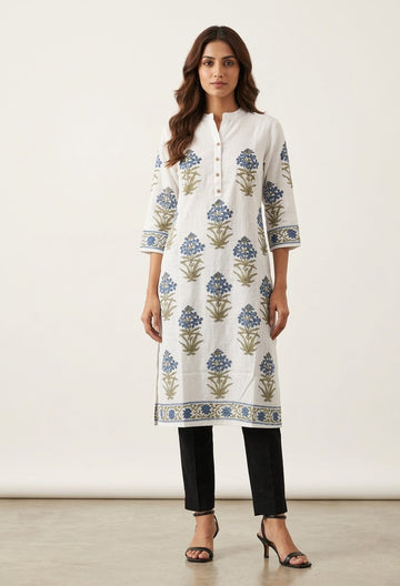 Pure Slub Cotton Straight Fit Only Kurtas OK0104