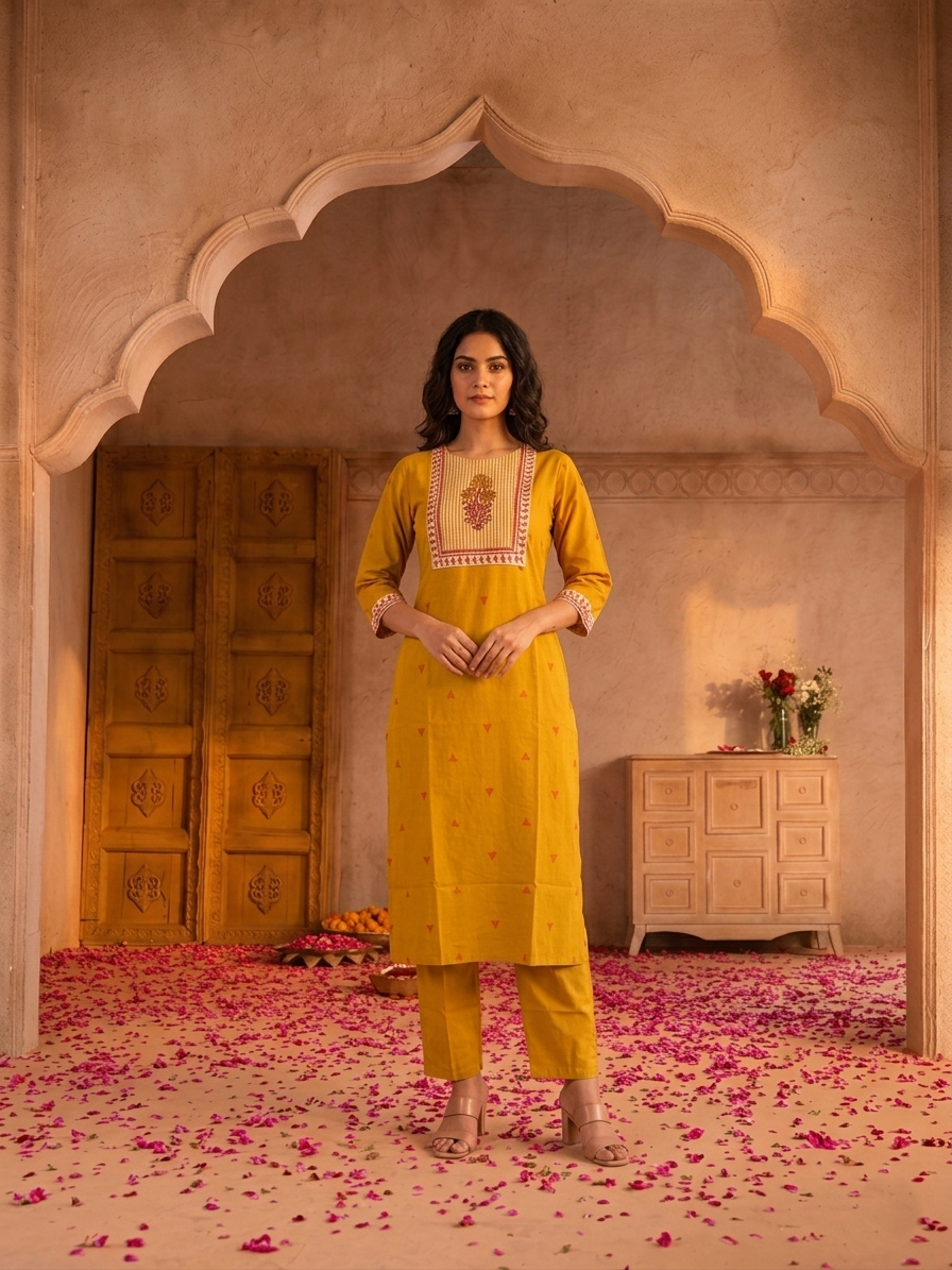 Pure Handloom Three Piece Dupatta Set CS0287