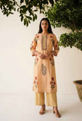 Kota Doria Floral Print Dupatta Set With Inner KD001