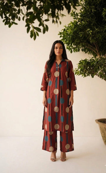 Pure Cotton Two Piece Pant Set