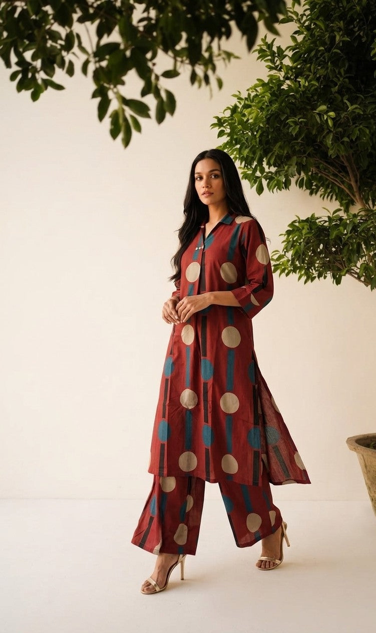 Pure Cotton Two Piece Pant Set