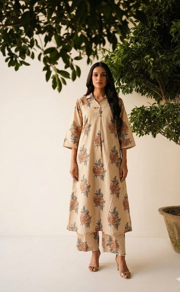 Pure Cotton Two Piece Pant Set