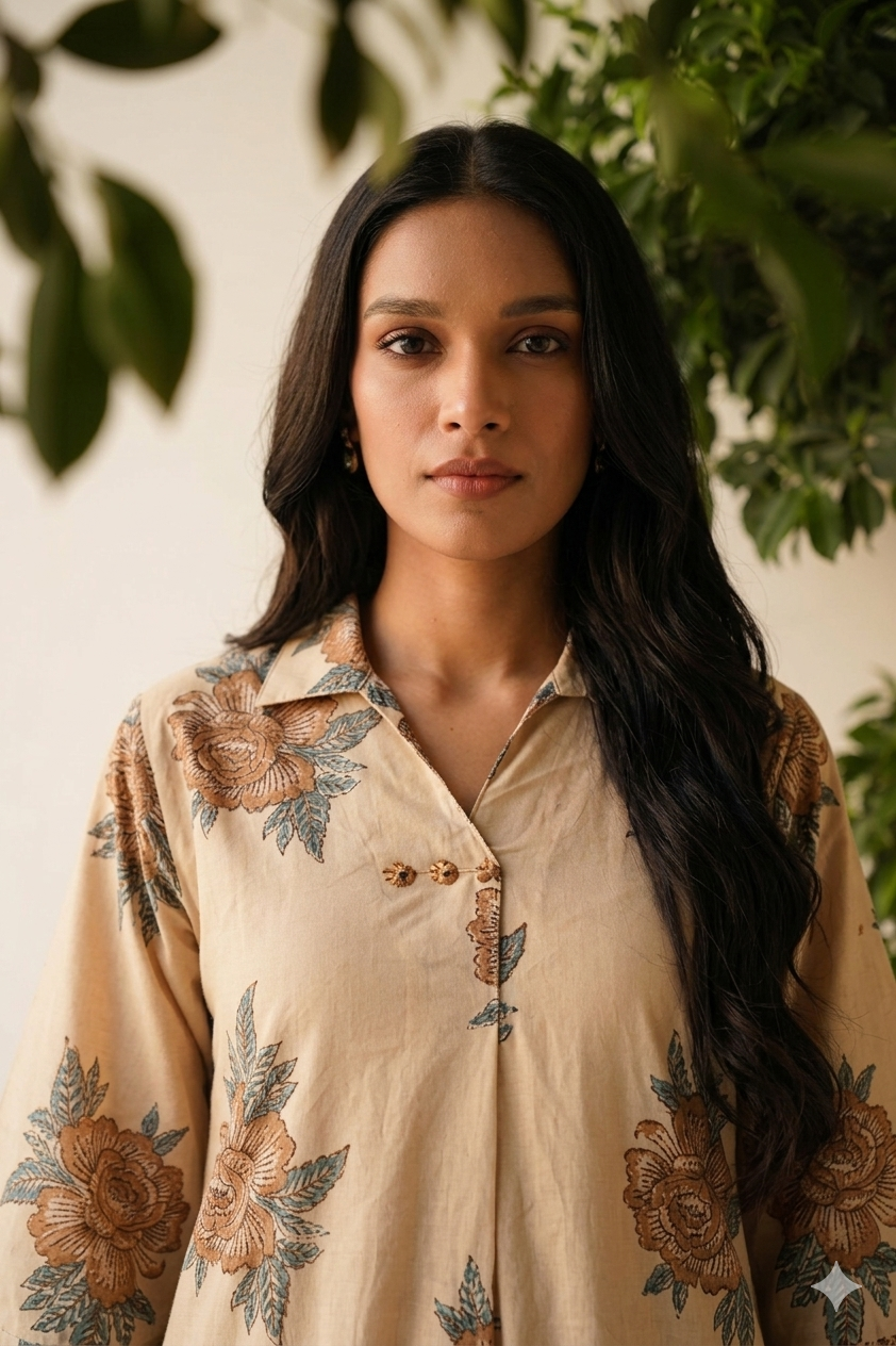 Pure Cotton Two Piece Pant Set