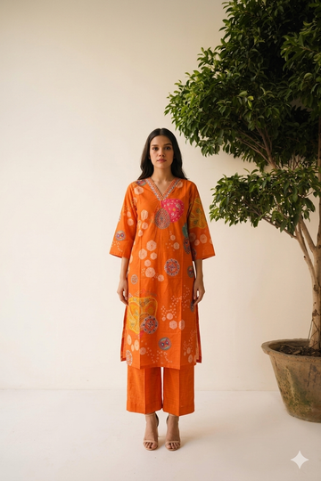 Pure cotton two Piece  Pant Set