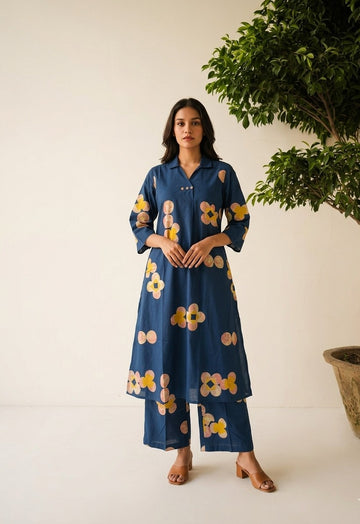 Pure Cotton Two Piece Pant Set