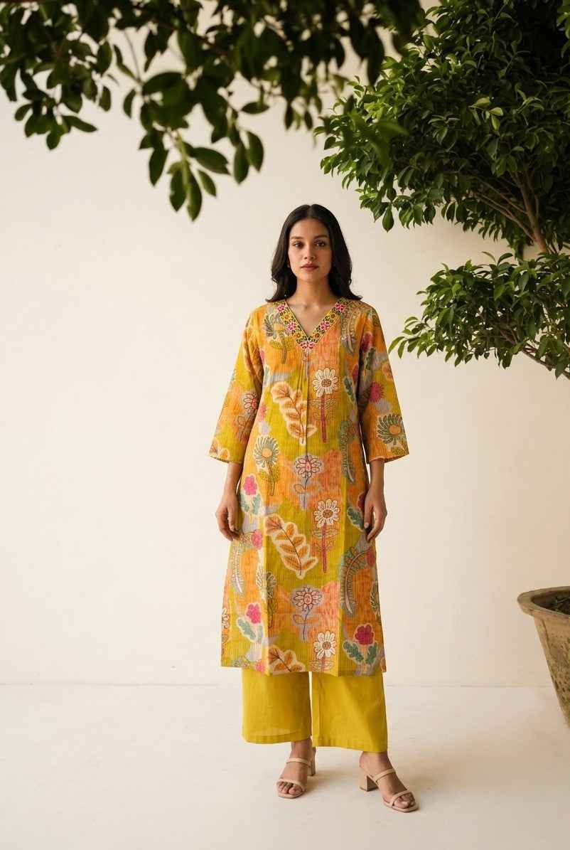 Pure Cotton Two Piece Pant Set PS0166