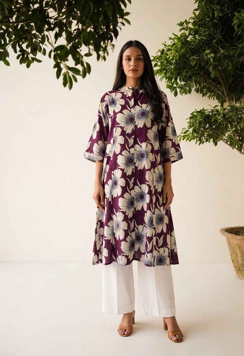 Pure Cotton A Line Only Kurtas OK0111