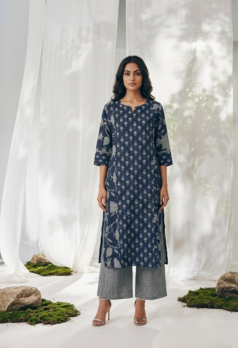 Pure Cotton Three Piece Dupatta Set