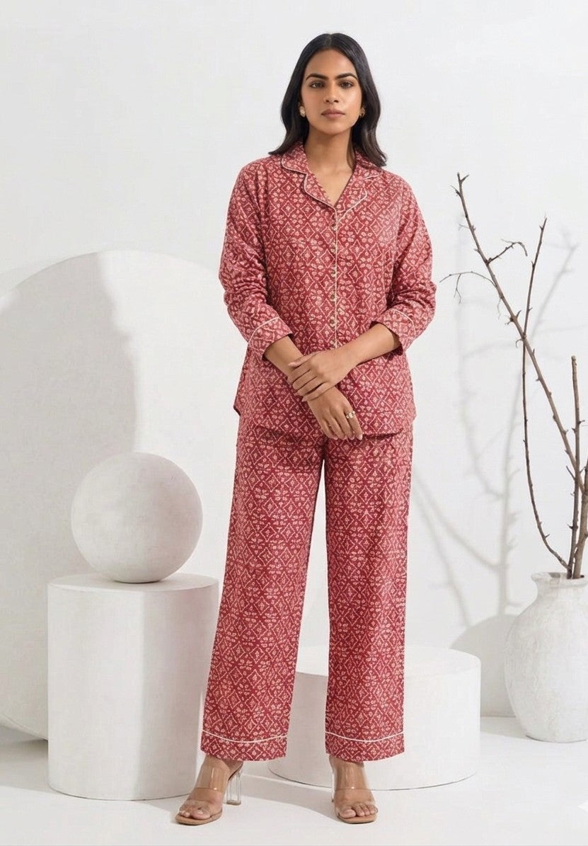 Pure cotton Everyday Comfort Night Suit Set NS001