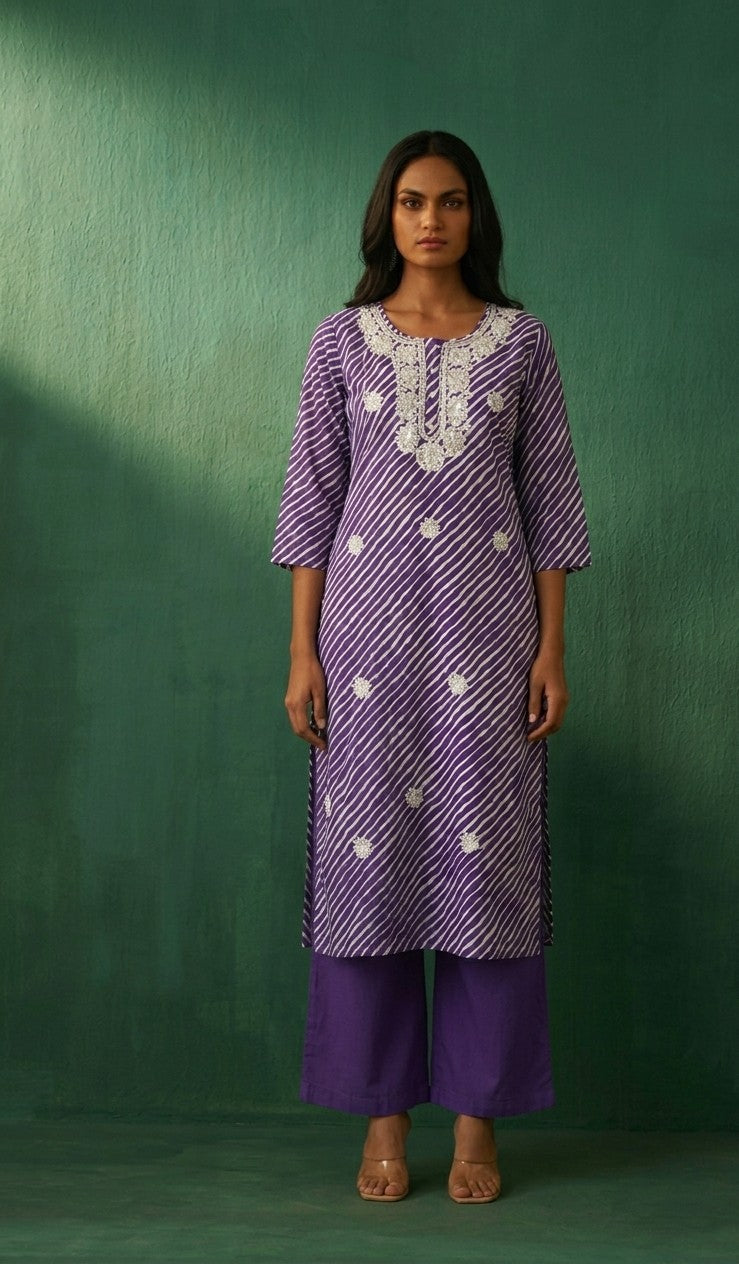 Pure Cotton Three Piece Dupatta Set MSS016