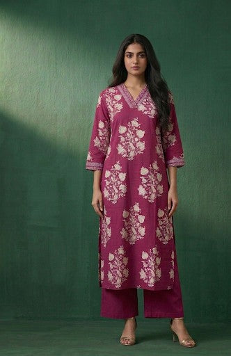 Pure Cotton Three Piece Dupatta Set MSS038