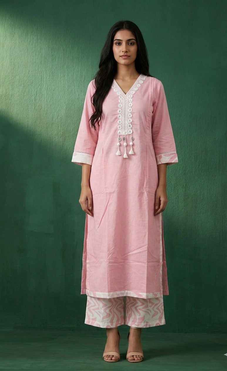 Pure Cotton Three Piece Dupatta Set MSS073