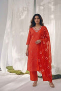Primium Festive Wear Chiffon Lehariya Print Dupatta Set