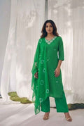 Primium Festive Wear Chiffon Lehariya Print Dupatta Set