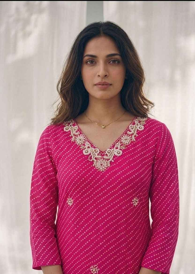 Primium Festive Wear Chiffon Lehariya Print Dupatta Set