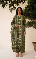Pure Cotton Block Print Dupatta Set