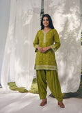 Pure Cotton Short Length Kurta Dupatta Set With Salwar