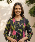 Pure Cotton A Line Dupatta Set
