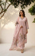 Pure Linen Dupatta Set LN0015