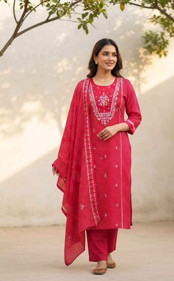 Pure Muslin Dupatta Set MS004