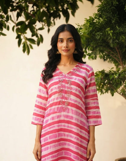 Pure Cotton Lehriya Dupatta Set  CS0264