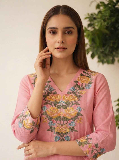 Pure Silk Only Kurta With Embroidery OK0117